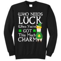 Who Needs Luck When You've Got This Much Llama St. Patrick’s Sweatshirt