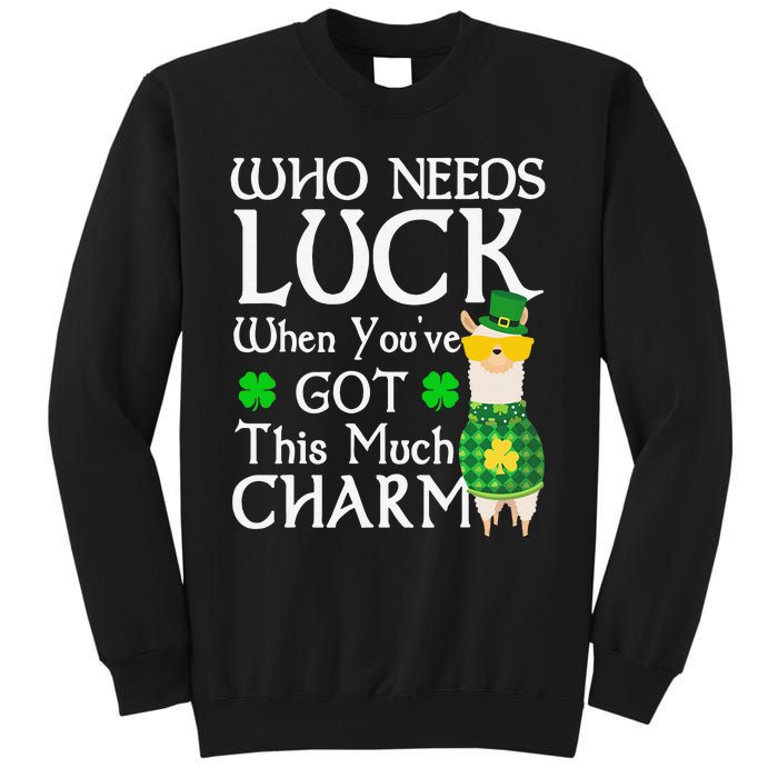 Who Needs Luck When You've Got This Much Llama St. Patrick’s Sweatshirt