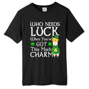 Who Needs Luck When You've Got This Much Llama St. Patrick’s Tall Fusion ChromaSoft Performance T-Shirt