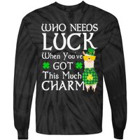 Who Needs Luck When You've Got This Much Llama St. Patrick’s Tie-Dye Long Sleeve Shirt