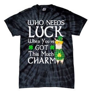 Who Needs Luck When You've Got This Much Llama St. Patrick’s Tie-Dye T-Shirt