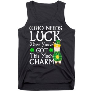 Who Needs Luck When You've Got This Much Llama St. Patrick’s Tank Top