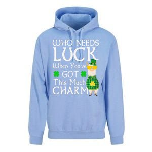 Who Needs Luck When You've Got This Much Llama St. Patrick’s Unisex Surf Hoodie