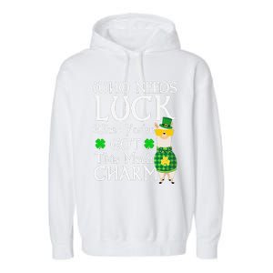 Who Needs Luck When You've Got This Much Llama St. Patrick’s Garment-Dyed Fleece Hoodie