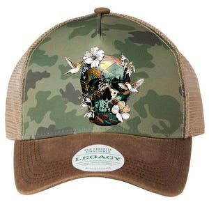 Wilderness Nature Lover Skull Legacy Tie Dye Trucker Hat