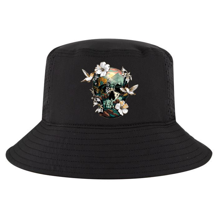 Wilderness Nature Lover Skull Cool Comfort Performance Bucket Hat