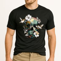 Wilderness Nature Lover Skull Cooling Performance Crew T-Shirt