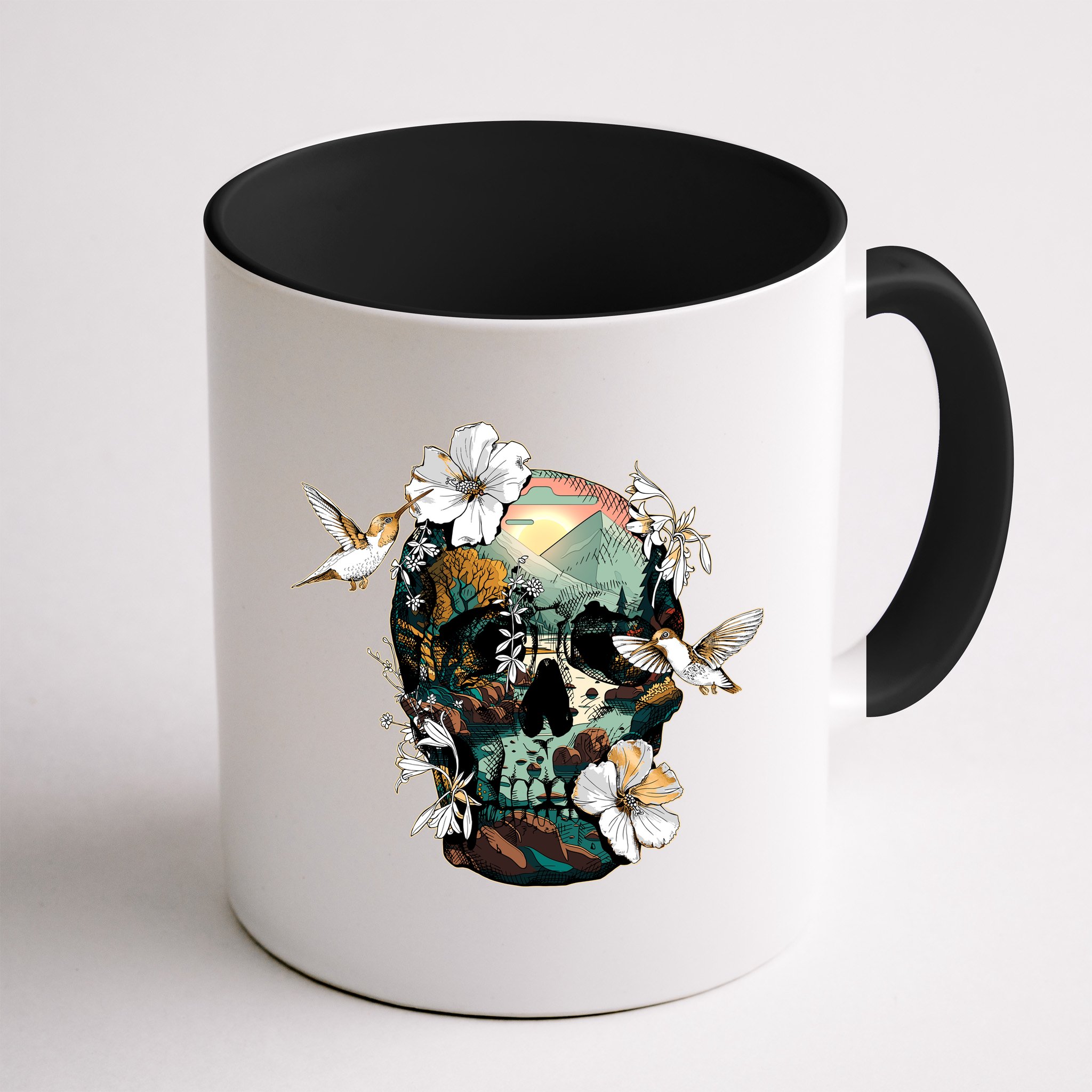 Wilderness Nature Lover Skull Mug