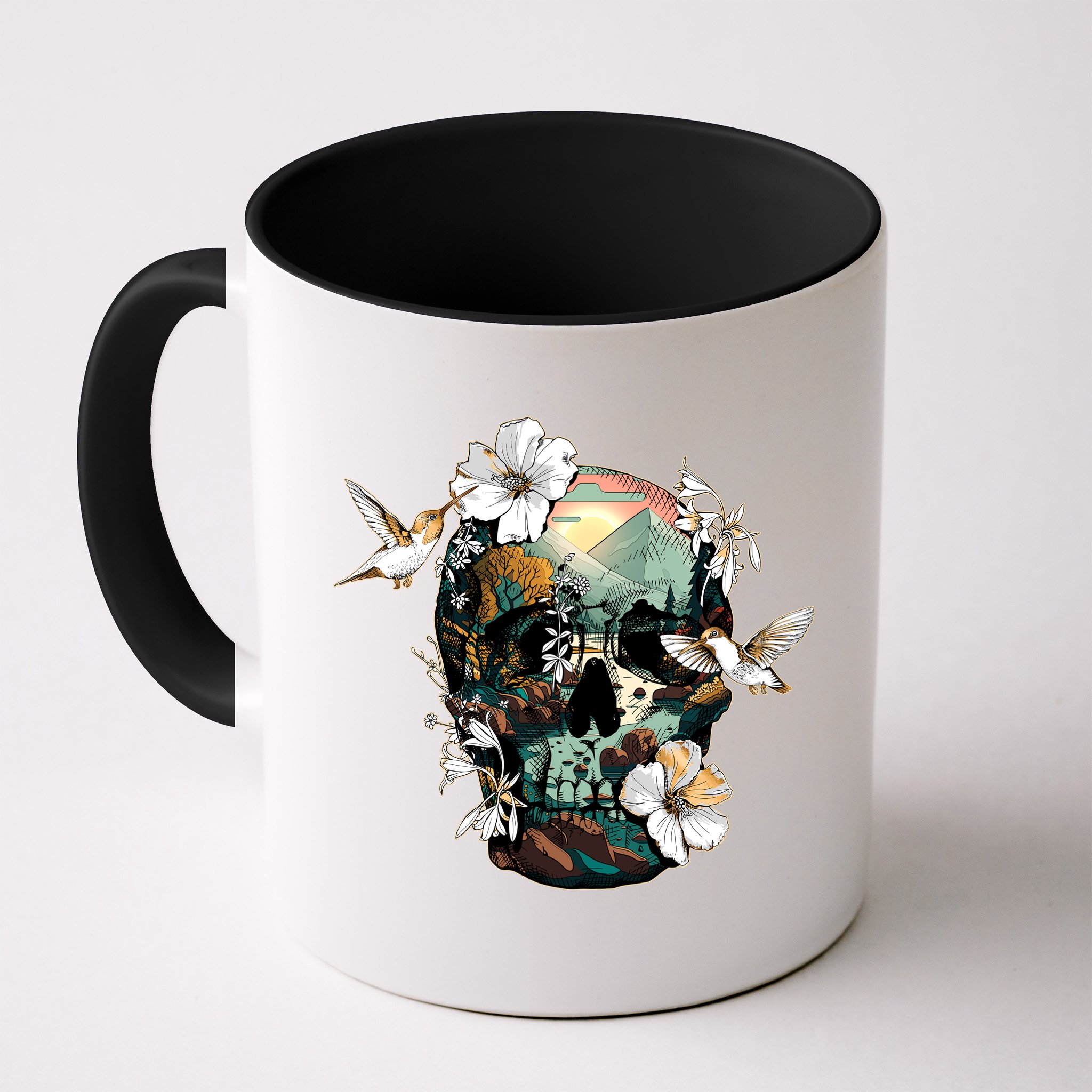Wilderness Nature Lover Skull Mug
