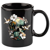 Wilderness Nature Lover Skull 11oz C Handle Ceramic Mug