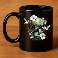 Wilderness Nature Lover Skull 11oz C Handle Ceramic Mug