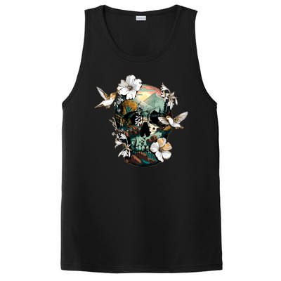 Wilderness Nature Lover Skull PosiCharge Competitor Tank