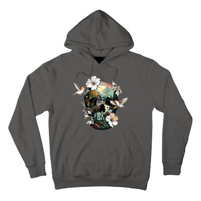 Wilderness Nature Lover Skull Hoodie