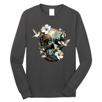 Wilderness Nature Lover Skull Long Sleeve Shirt