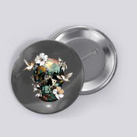 Wilderness Nature Lover Skull Button