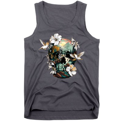 Wilderness Nature Lover Skull Tank Top