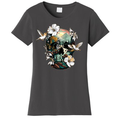 Wilderness Nature Lover Skull Women's T-Shirt