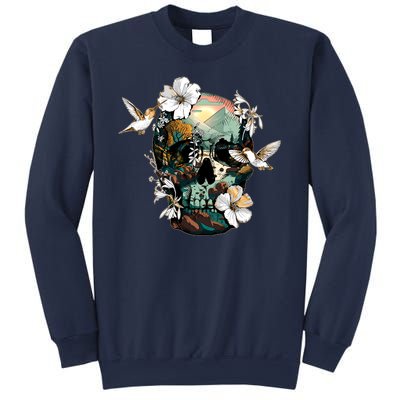 Wilderness Nature Lover Skull Sweatshirt