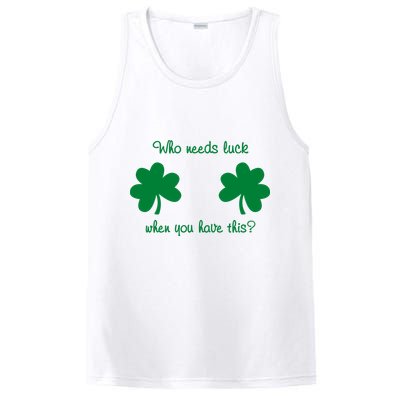 Who Needs Luck When You Have This Funny St Patrick's Day PosiCharge Competitor Tank