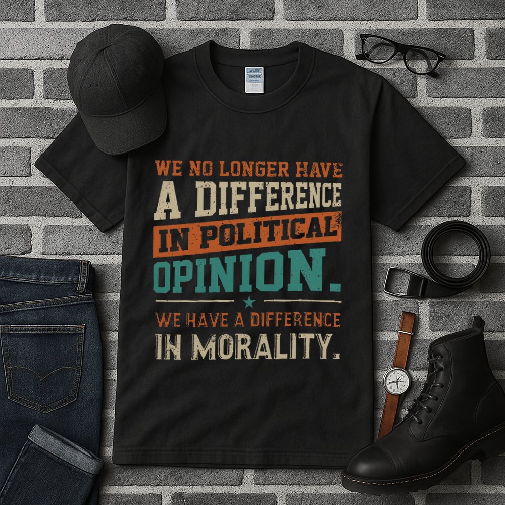 We No Longer Have A Difference In Political Opinion Morality Tall T-Shirt