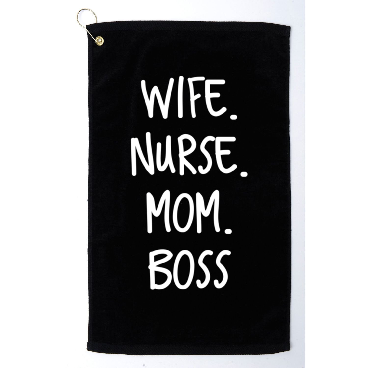 Wife Nurse Mom Boss Gift Golf Towel