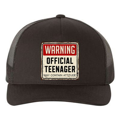 Warning Nager May Contain Attitude 13th Birthday Yupoong Adult 5-Panel Trucker Hat