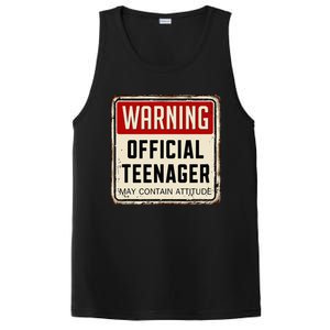 Warning Nager May Contain Attitude 13th Birthday PosiCharge Competitor Tank