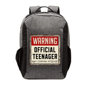 Warning Nager May Contain Attitude 13th Birthday Vector Backpack