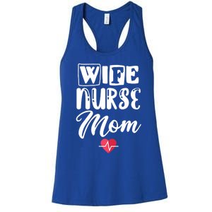 Wife Nurse Mom Nursing Appreciation Gift Women's Racerback Tank