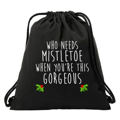 Who Need Mistletoe When You're This Gorgeous Drawstring Bag