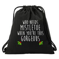 Who Need Mistletoe When You're This Gorgeous Drawstring Bag
