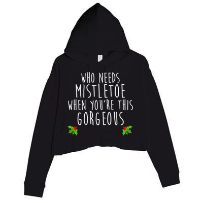 Who Need Mistletoe When You're This Gorgeous Crop Fleece Hoodie