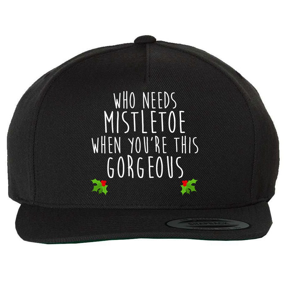 Who Need Mistletoe When You're This Gorgeous Wool Snapback Cap