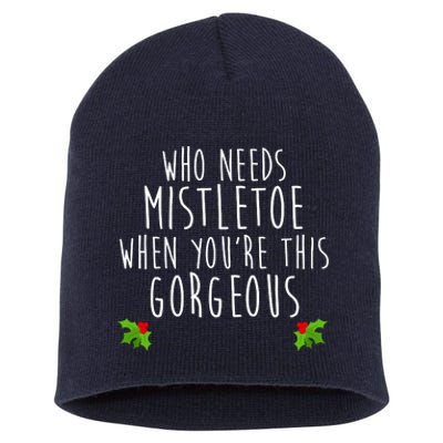 Who Need Mistletoe When You're This Gorgeous Short Acrylic Beanie