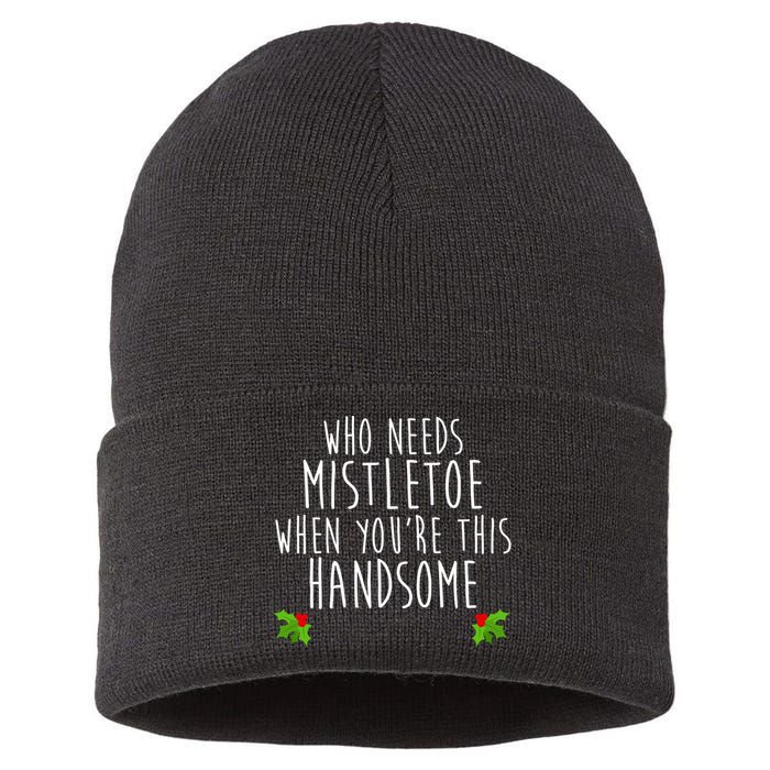 Who Need Mistletoe When You're This Handsome Sustainable Knit Beanie