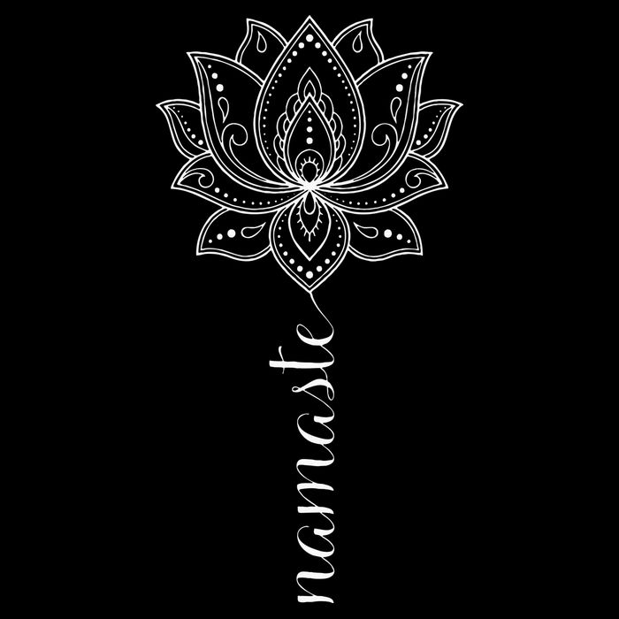 Womens Namaste Mandala Lotus Meditation Workout Yoga Lover Womens Tank Top
