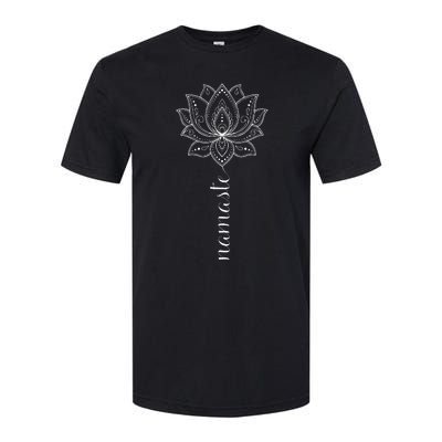 Womens Namaste Mandala Lotus Meditation Workout Yoga Lover Softstyle® CVC T-Shirt