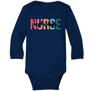 Wo Nephrology Nurse Funny Gift For Nursing Student Gift Baby Long Sleeve Bodysuit