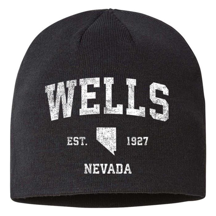 Wells Nevada Nv Vintage Athletic Sports Sustainable Beanie