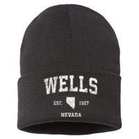 Wells Nevada Nv Vintage Athletic Sports Sustainable Knit Beanie