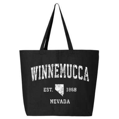 Winnemucca Nevada Nv Vintage Athletic Sports Design 25L Jumbo Tote