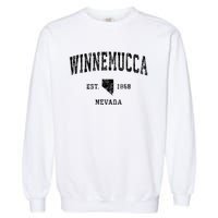 Winnemucca Nevada Nv Vintage Athletic Sports Design Garment-Dyed Sweatshirt