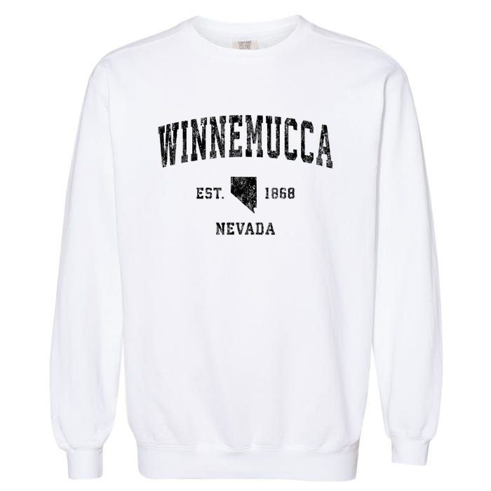 Winnemucca Nevada Nv Vintage Athletic Sports Design Garment-Dyed Sweatshirt