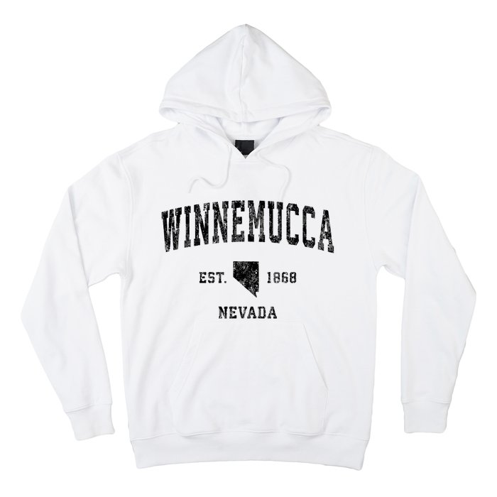 Winnemucca Nevada Nv Vintage Athletic Sports Design Hoodie