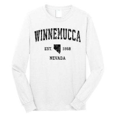 Winnemucca Nevada Nv Vintage Athletic Sports Design Long Sleeve Shirt