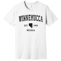 Winnemucca Nevada Nv Vintage Athletic Sports Design Premium T-Shirt