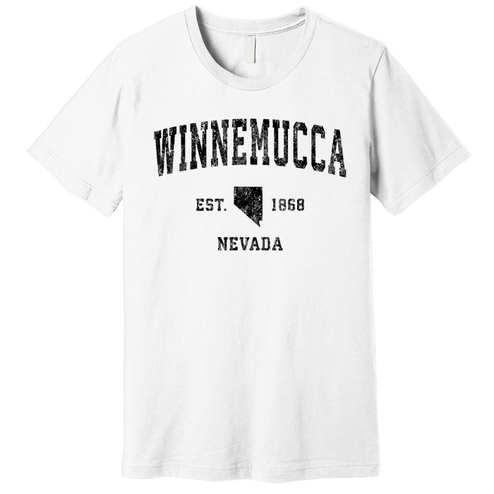 Winnemucca Nevada Nv Vintage Athletic Sports Design Premium T-Shirt