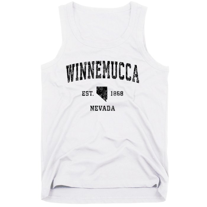 Winnemucca Nevada Nv Vintage Athletic Sports Design Tank Top