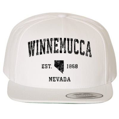 Winnemucca Nevada Nv Vintage Athletic Sports Design Wool Snapback Cap