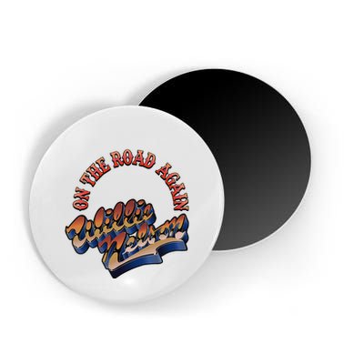 W.I.L.L.I.E Nelson On The Road Again Magnet